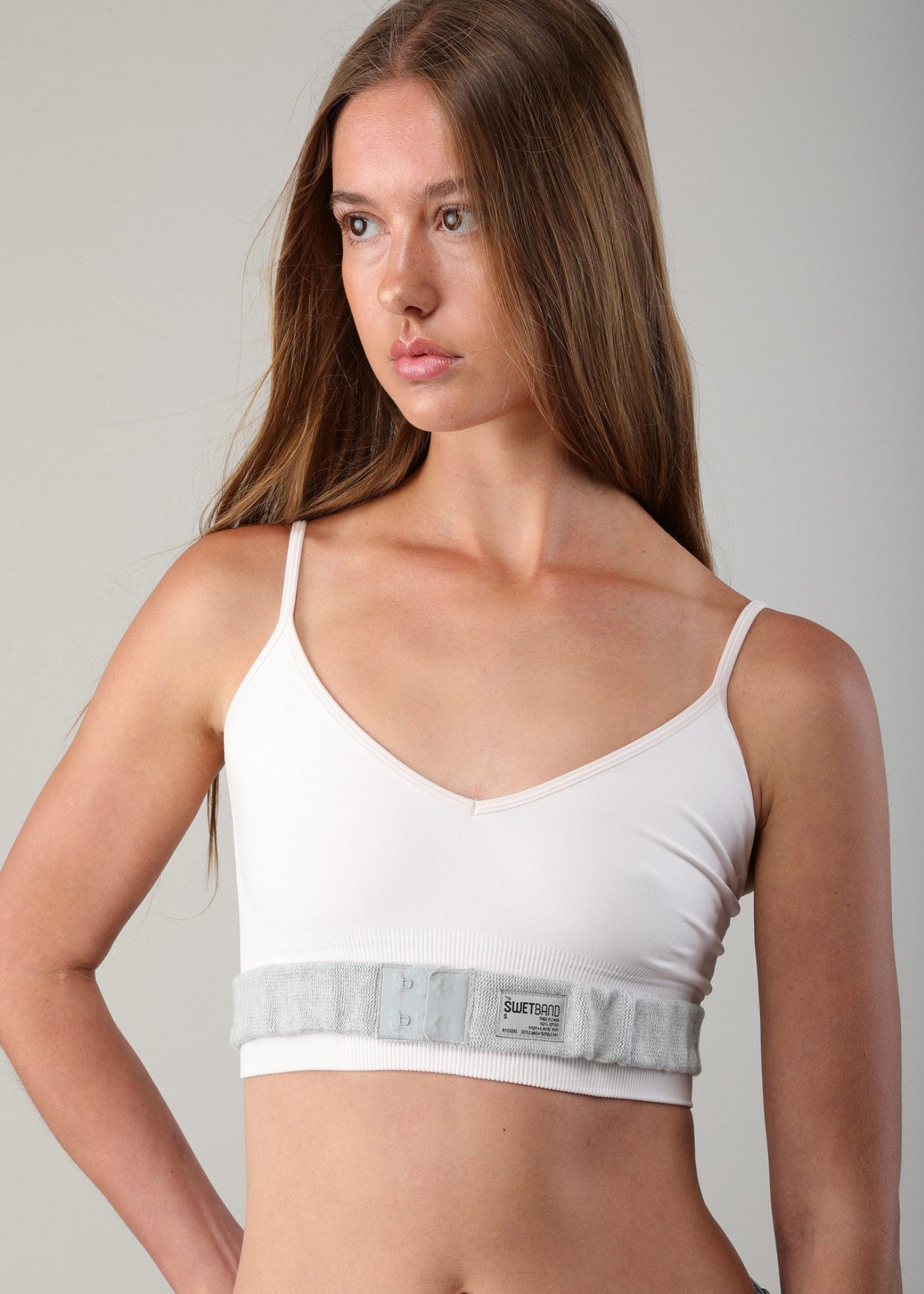 underboob sweat band worn under clothing